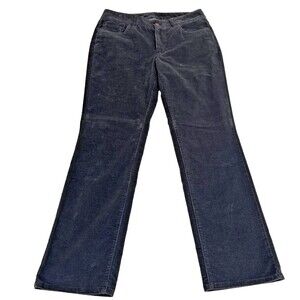 Womens LL Bean Favorite Fit Corduroy Pants Size 6 Pet Blue